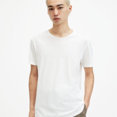 Figure Crew Neck Raw Edge T-Shirt