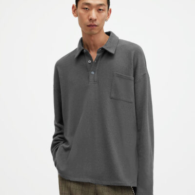 Eris Long Sleeve Oversized Polo Shirt