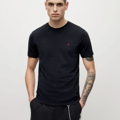 Brace Contrast Brushed Cotton T-Shirt