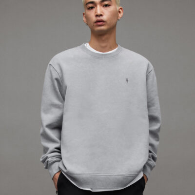 Saka Mottled Wash Ramskull Sweatshirt