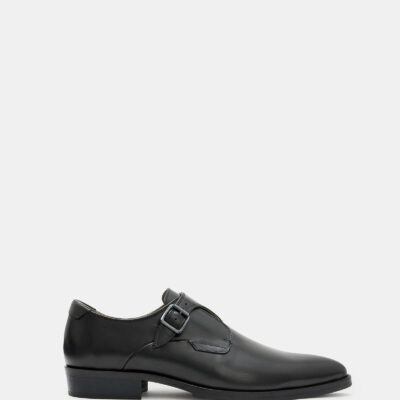 Keith Leather Buckle Monk Shoes