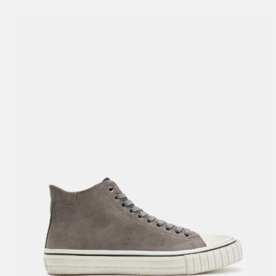 Lewis Lace Up Leather High Top Trainers