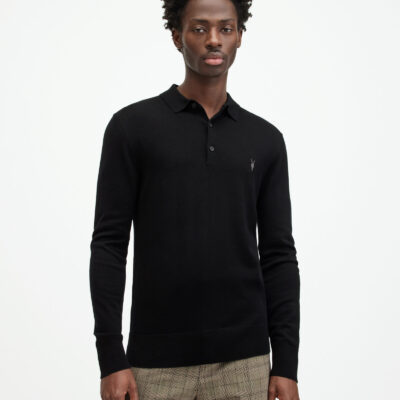 Mode Merino Long Sleeve Polo Shirt