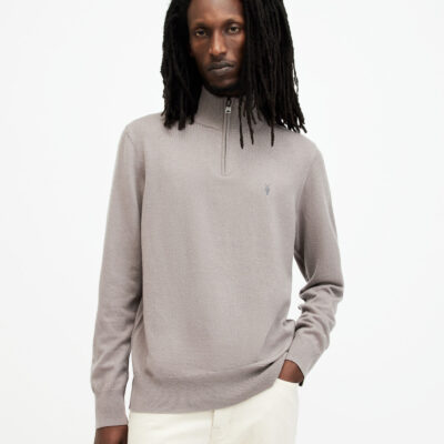 Kilburn Zip Funnel Neck Ramskull Jumper