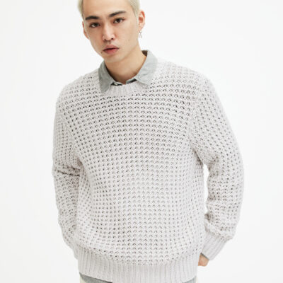 Illund Waffle Stitch Crew Neck Jumper