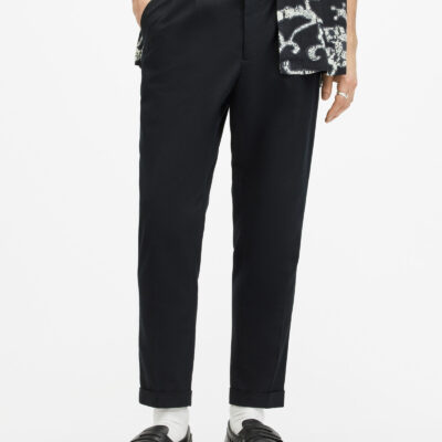 Tallis Slim Fit Cropped Tapered Trousers