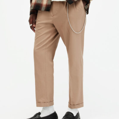 Tallis Slim Fit Cropped Tapered Trousers