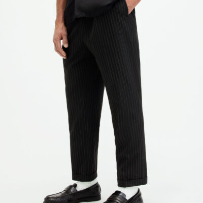 Dice Tallis Slim Fit Cropped Tapered Trousers