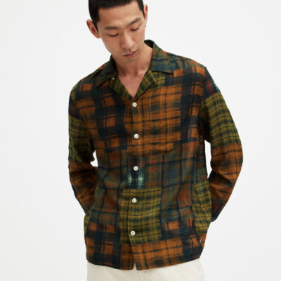 Carreaux Patchwork Checked Jacquard Shirt