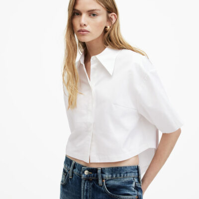 Joanna Relaxed Fit Cropped Shirt