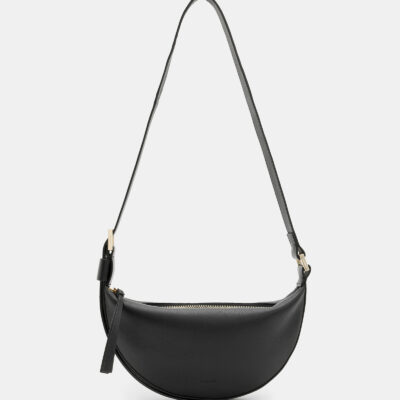 Half Moon Leather Crossbody Bag