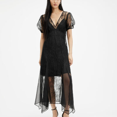 Rayna V-Neck Lace Maxi Dress