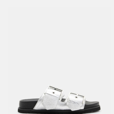 Sian Metallic Leather Sandals