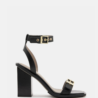 Pamela Leather Heel Sandals