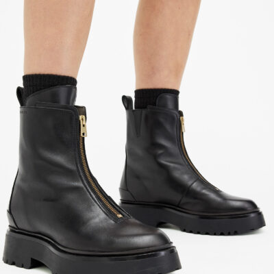 Ophelia Chunky Leather Chelsea Boots