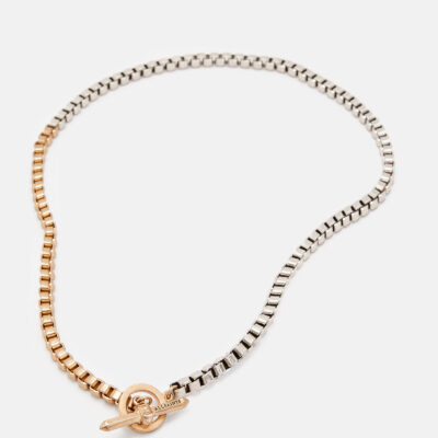 Box Chain Two Tone Necklace