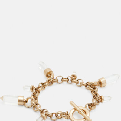 Eryka Gold Tone Pendant Bracelet