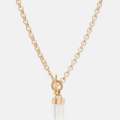 Eryka Gold Tone Pendant Necklace