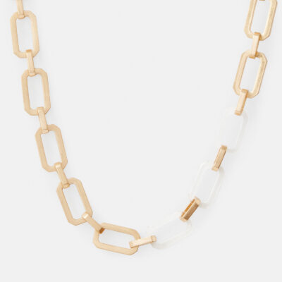 Madison Hexagon Link Necklace