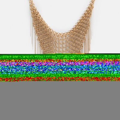 Lucila Two Tone Fringed Necklace