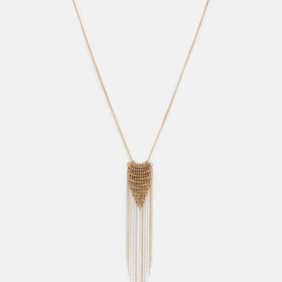 Lucila Two Tone Pendant Necklace