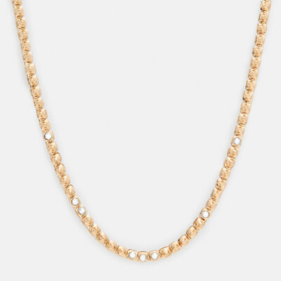 Bobbie Box Chain Studded Necklace