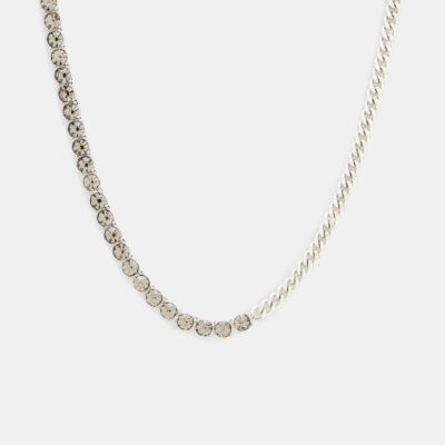 Delmy Crystal Curb Chain Necklace