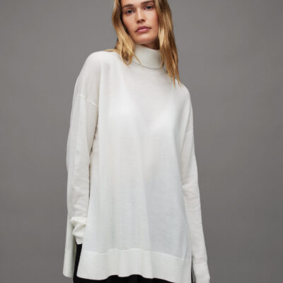 Gala Roll Neck Relaxed Merino Jumper