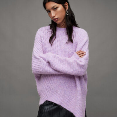 Selena Asymmetric Wool Blend Jumper