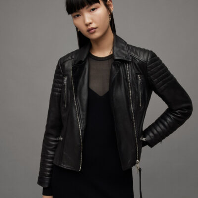 Leoni Leather Biker Jacket