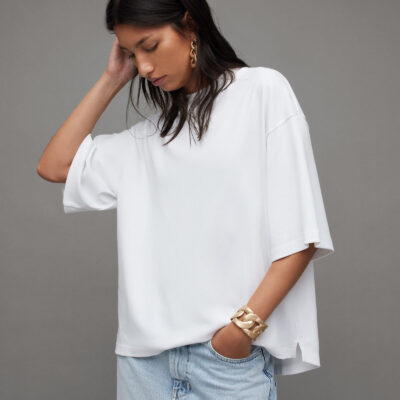 Amelie Oversized Boxy Crew Neck T-Shirt