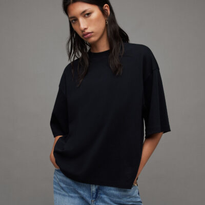 Amelie Oversized Boxy Crew Neck T-Shirt