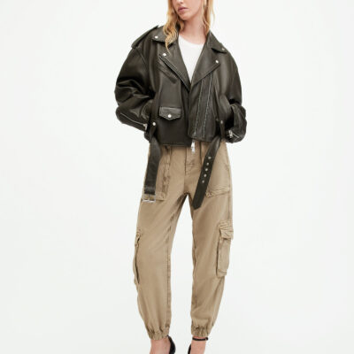 Frieda Tencel Tapered Cargo Trousers