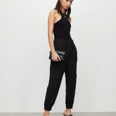 Frieda High-Rise Jersey Cargo Trousers