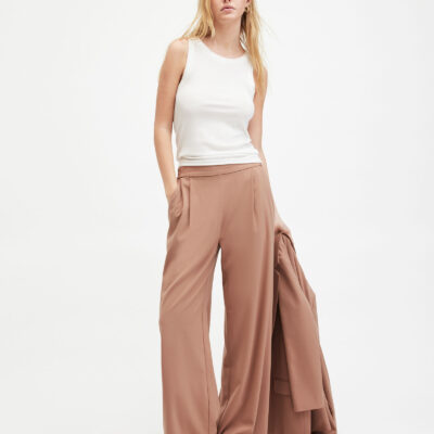 Aleida Lightweight Wide Leg Trousers